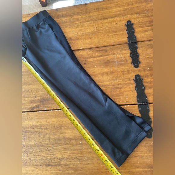 Pam & Gela Black Front Slit Cigarette Pants Size Small S - Picture 8 of 12